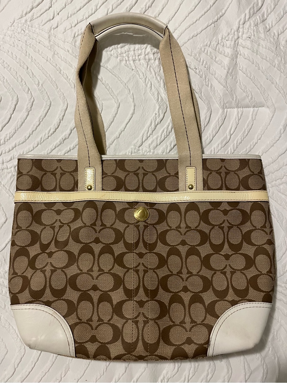 Coach Signature Canvas Tote - Picture 2 of 10